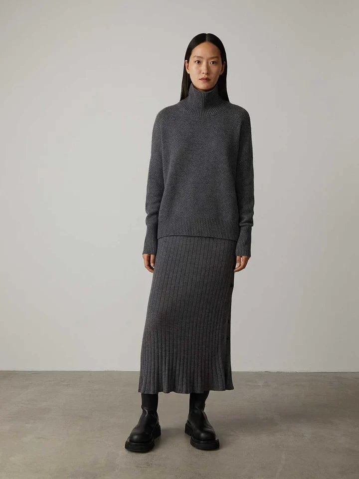 Women's Cashmere-Blend Roll-Neck Sweater