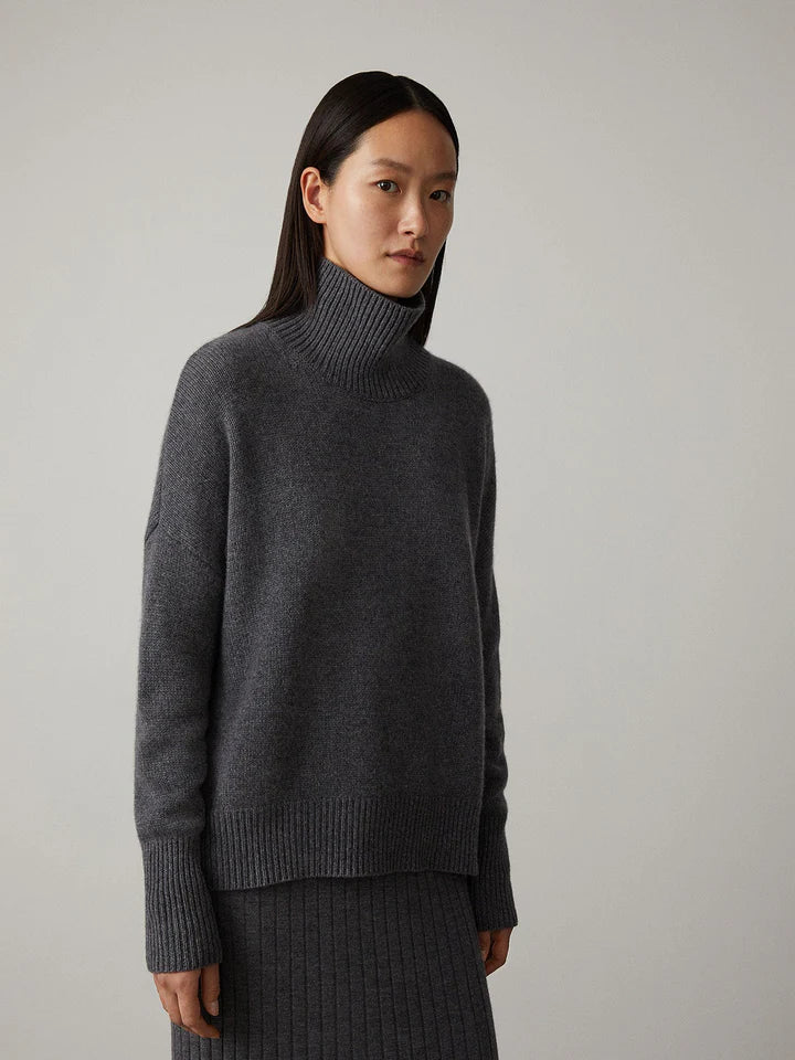 Women's Cashmere-Blend Roll-Neck Sweater