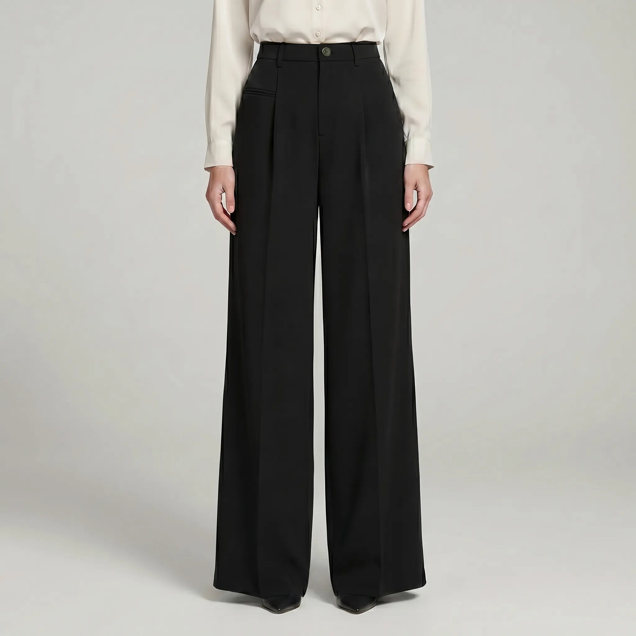 Women's Pleated Palazzo Pants Wide Leg