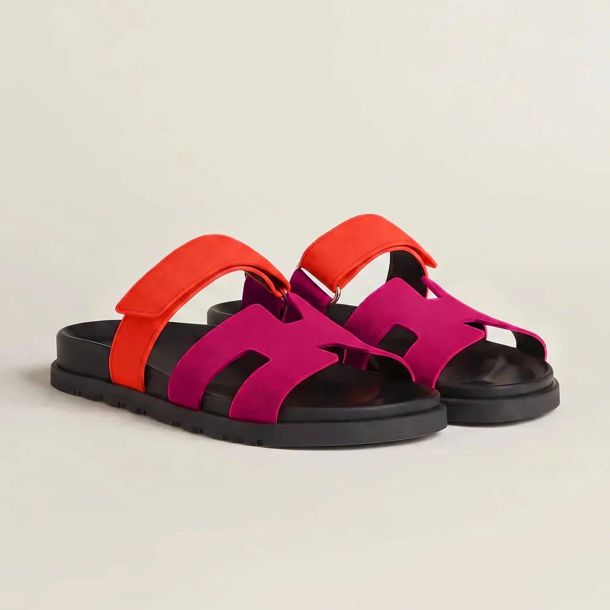 Adjustable Strap Slide Sandals