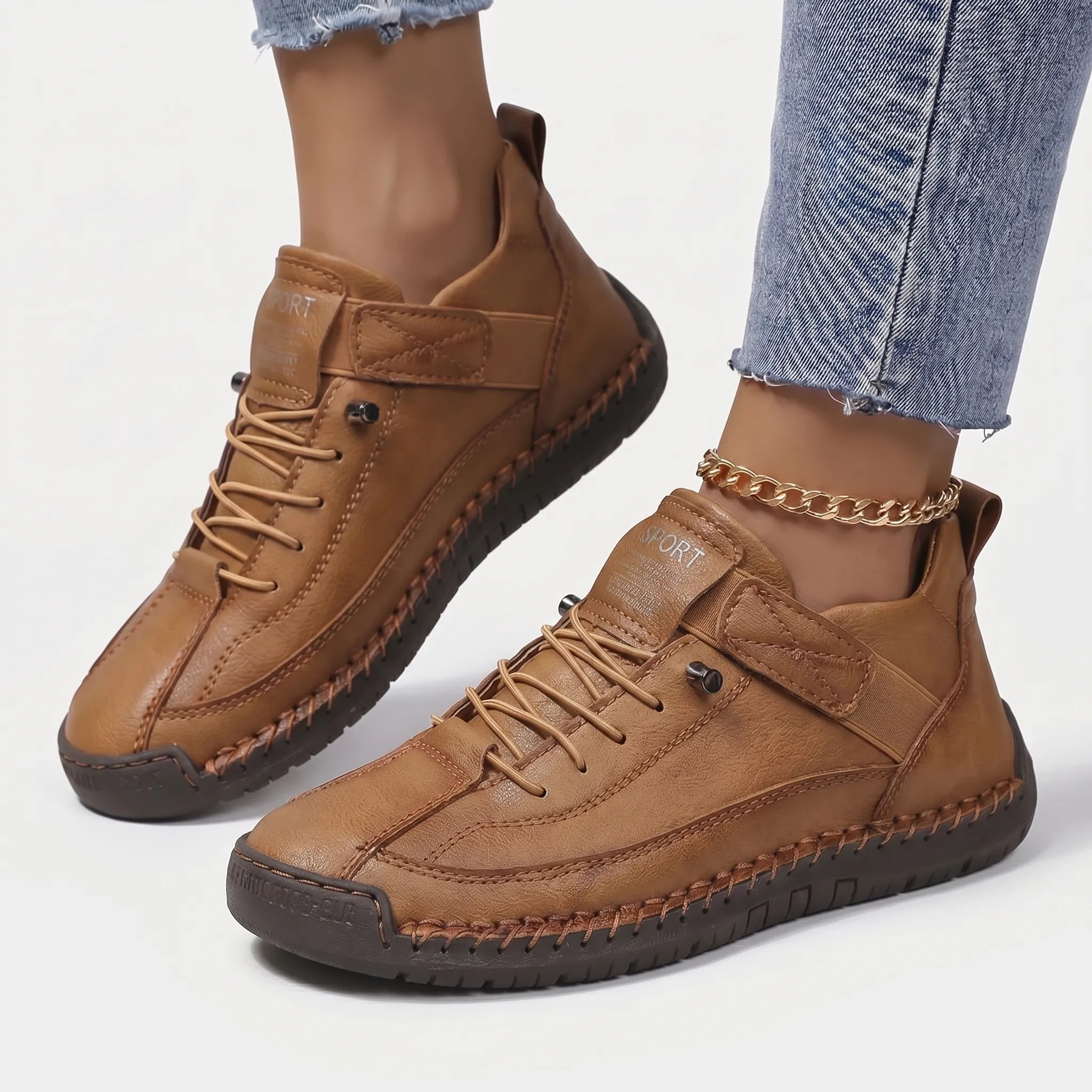 Lace Up Walking Sneakers