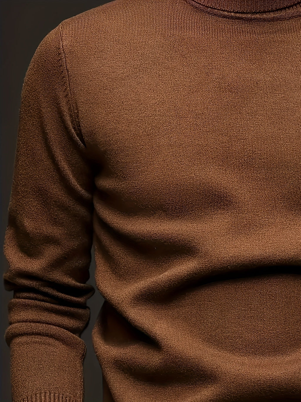 Men's Ribbed Roll-Neck Sweater