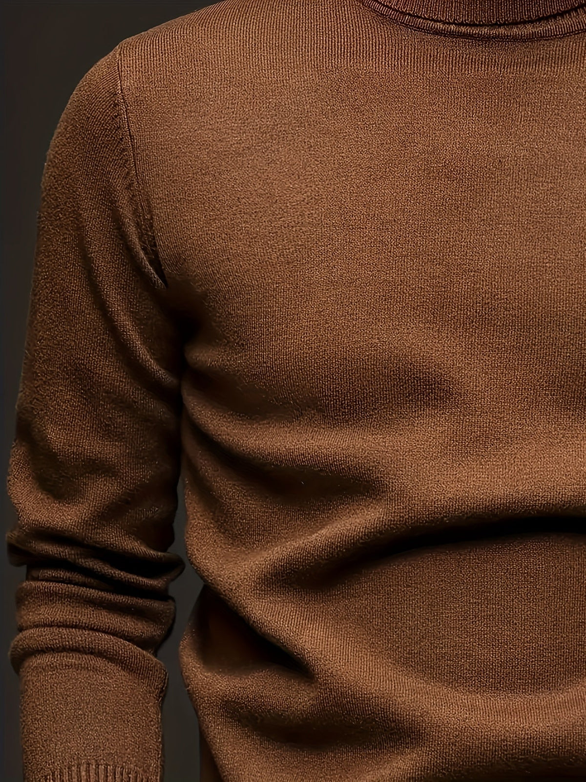 Men's Ribbed Roll-Neck Sweater