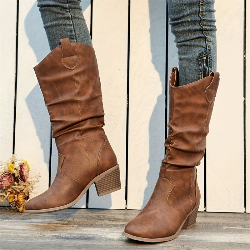 Women's Wide Calf Western Cowboy Boots