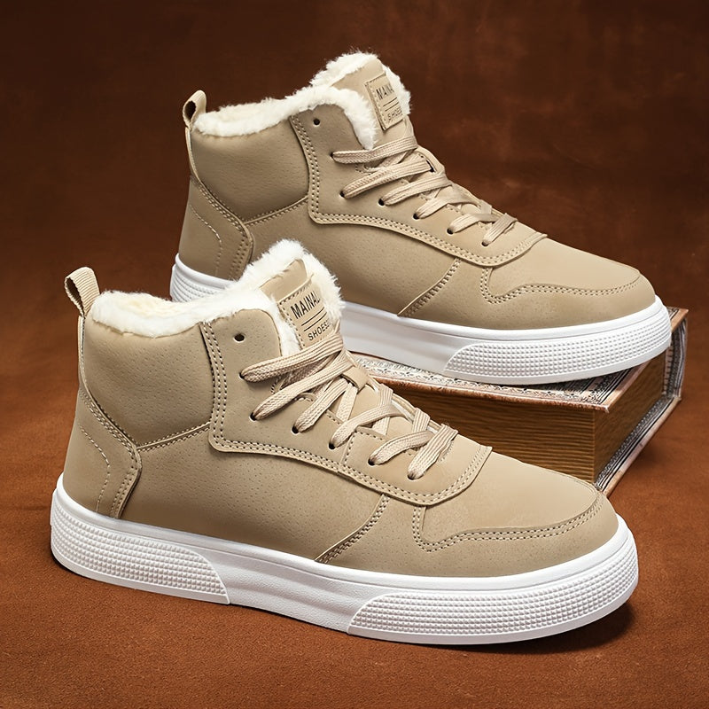 Women's Warm-Lined Mid-Top Lace-Up Sneakers