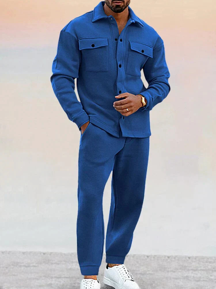 Men's Tailored Overshirt and Tapered Trouser Set