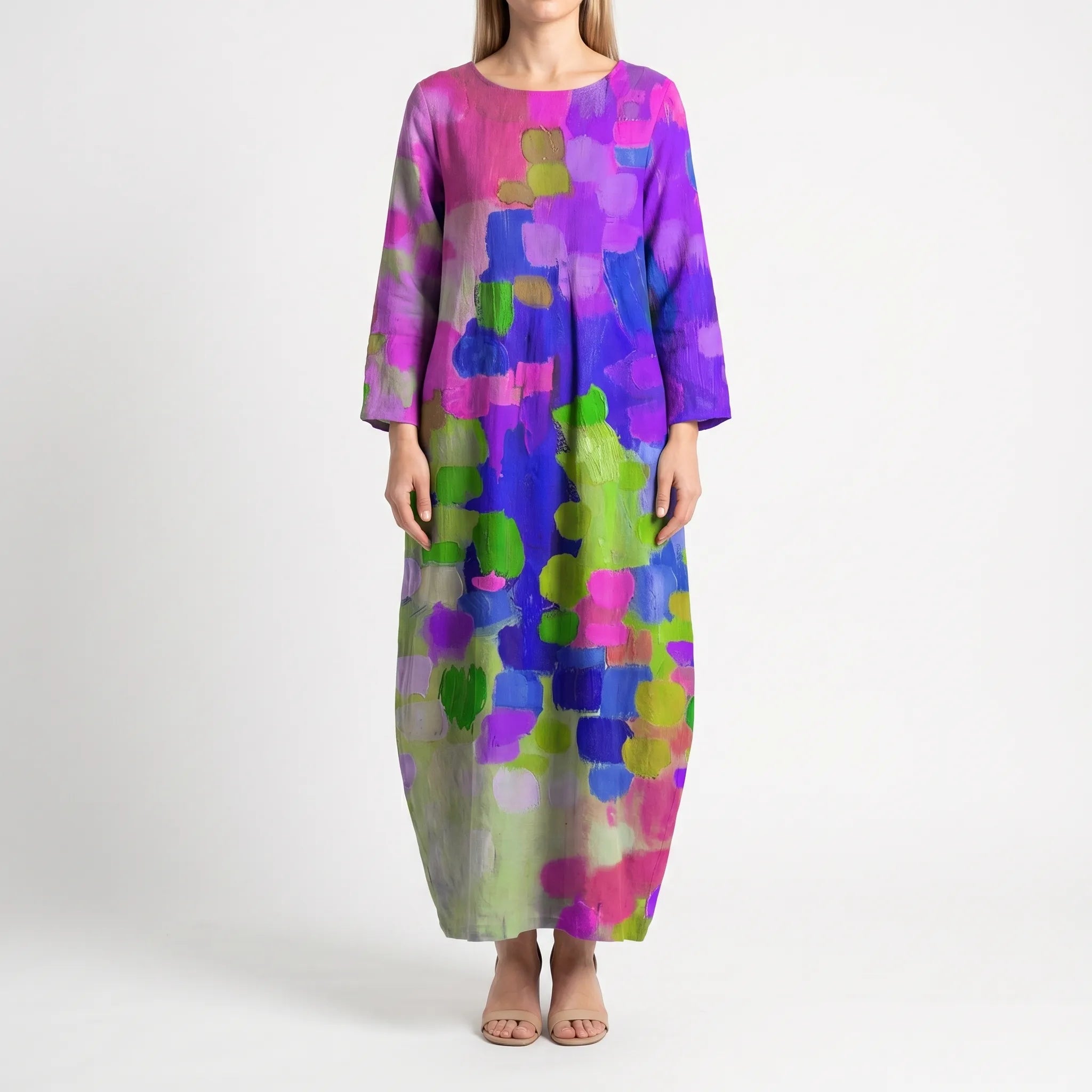 Women’s Abstract Print Maxi Dress
