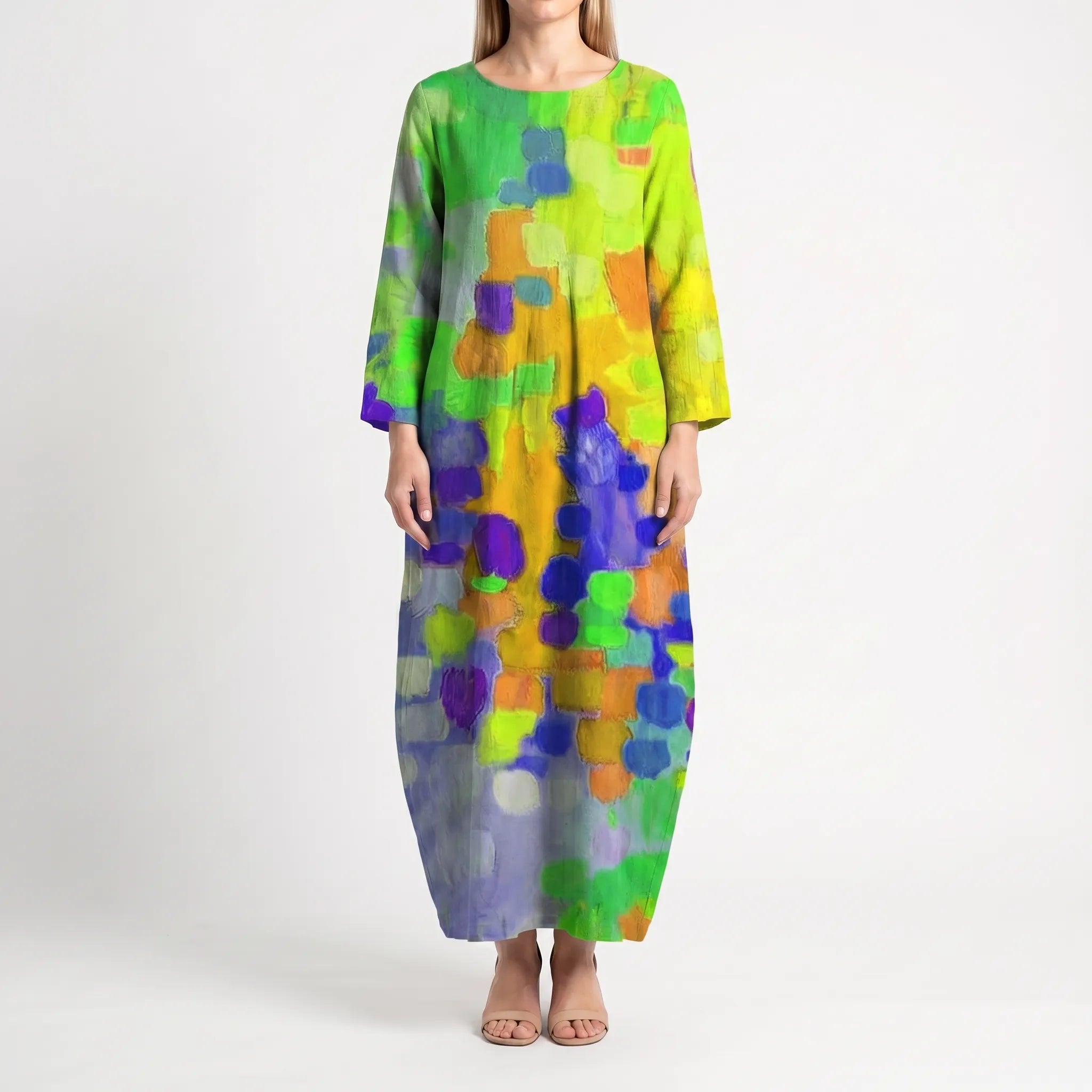 Women’s Abstract Print Maxi Dress