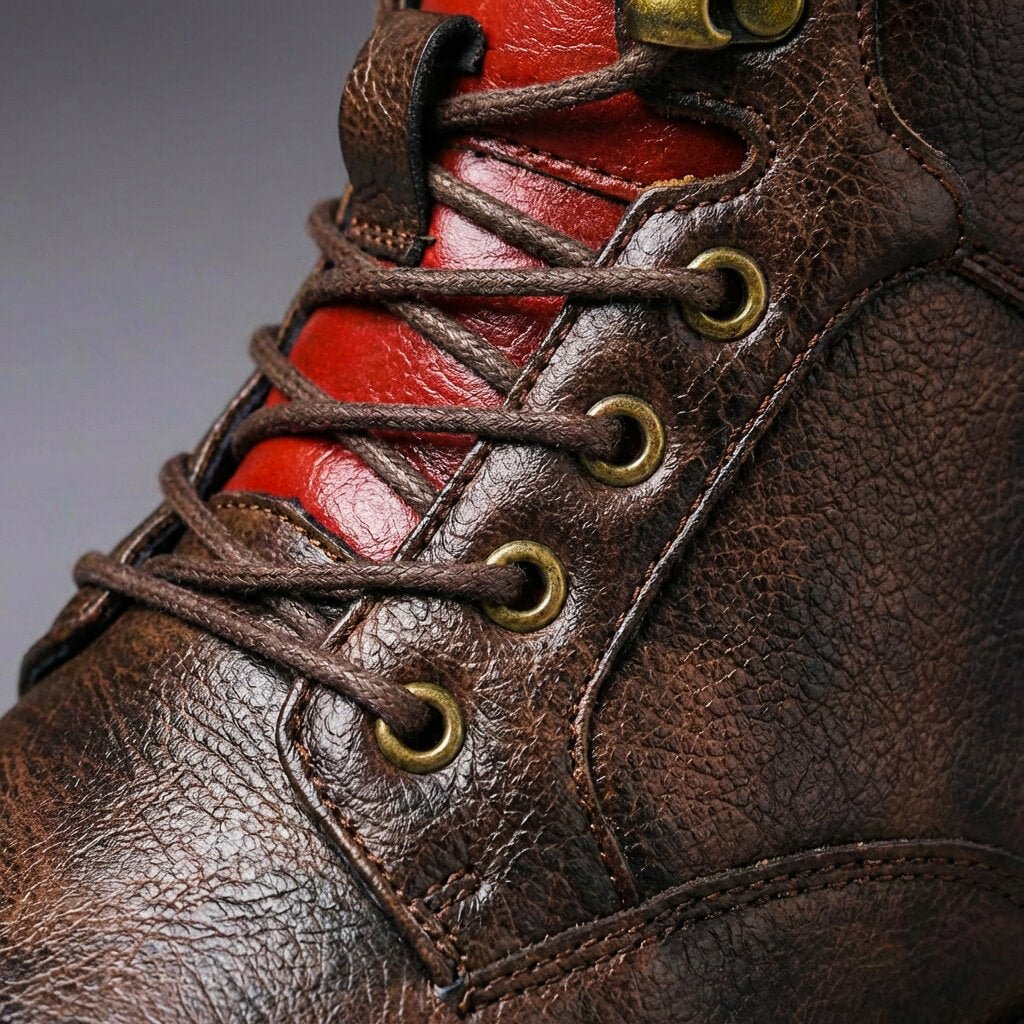 Men's Leather Cap-Toe Boots