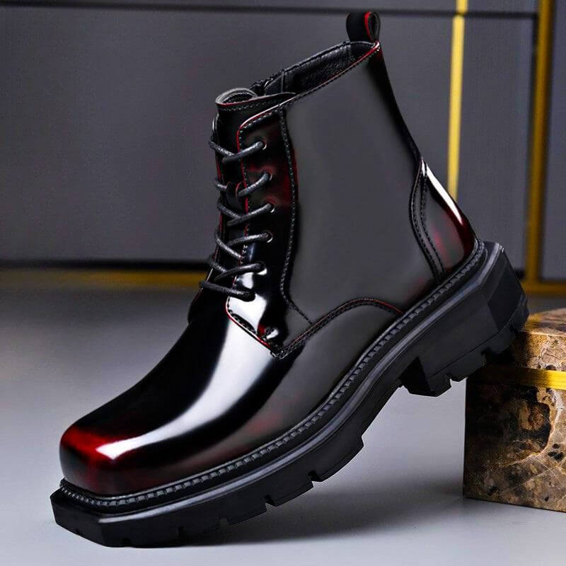 Men's Leather Lace-Up Derby Boots