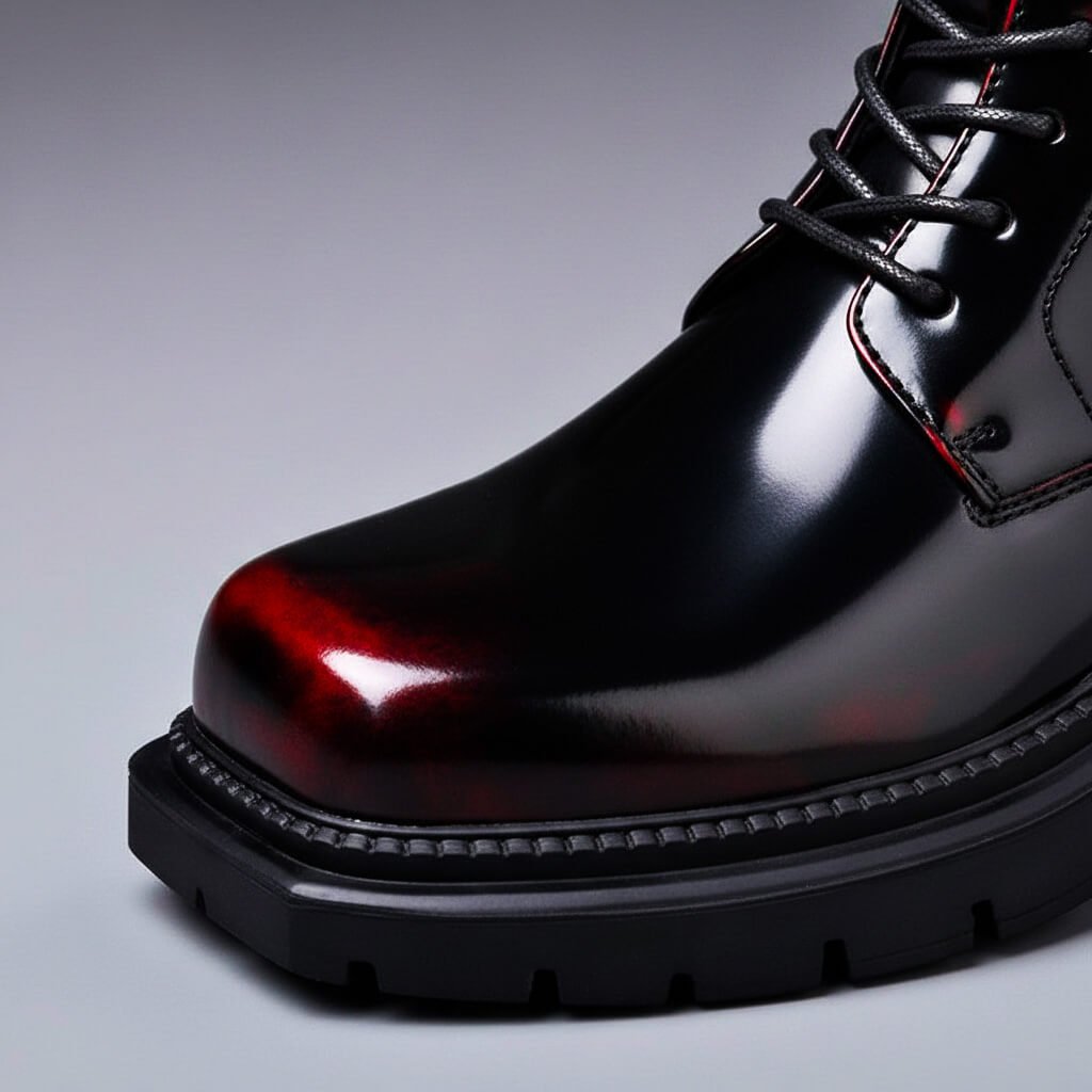 Men's Leather Lace-Up Derby Boots