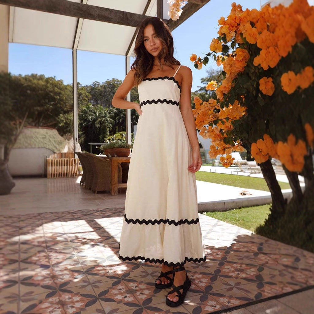 Women's A-Line Beach Sundress Maxi Dress