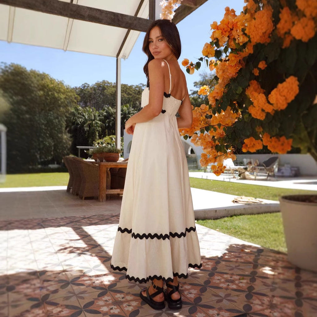 Women's A-Line Beach Sundress Maxi Dress