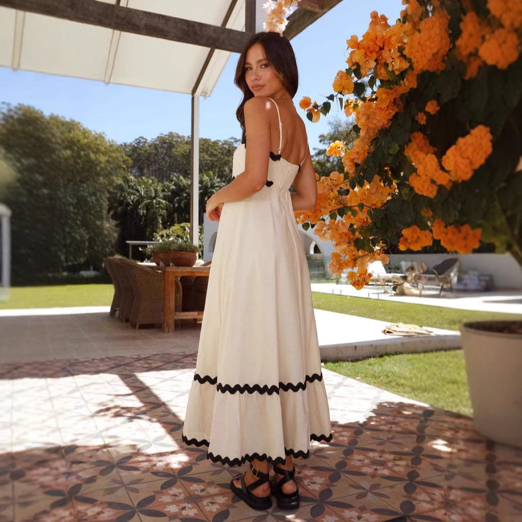 Women's A-Line Beach Sundress Maxi Dress