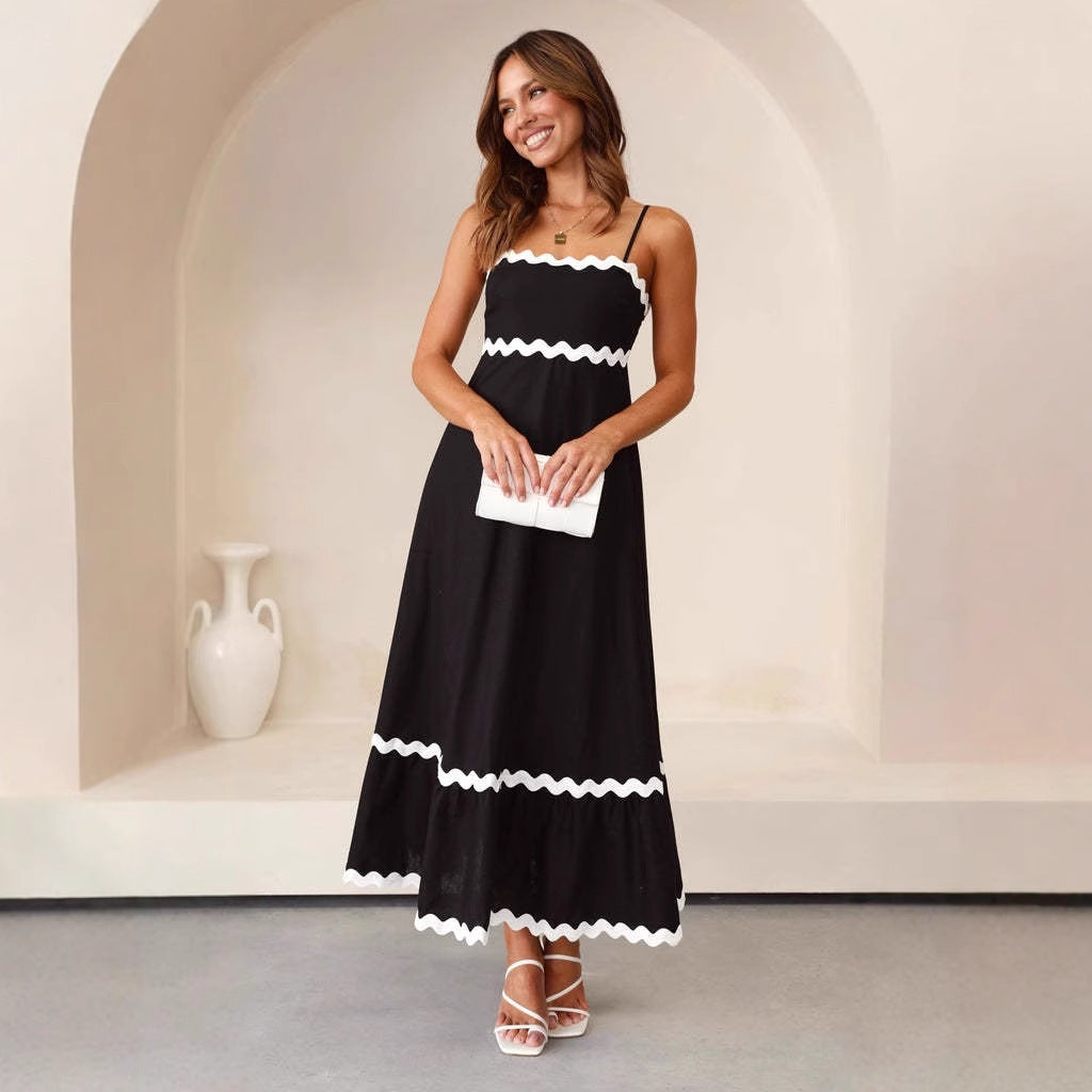 Women's A-Line Beach Sundress Maxi Dress