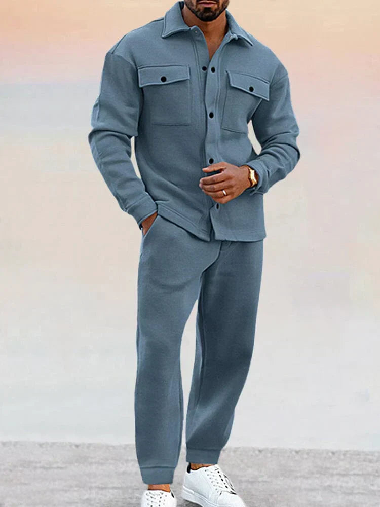 Men's Tailored Overshirt and Tapered Trouser Set