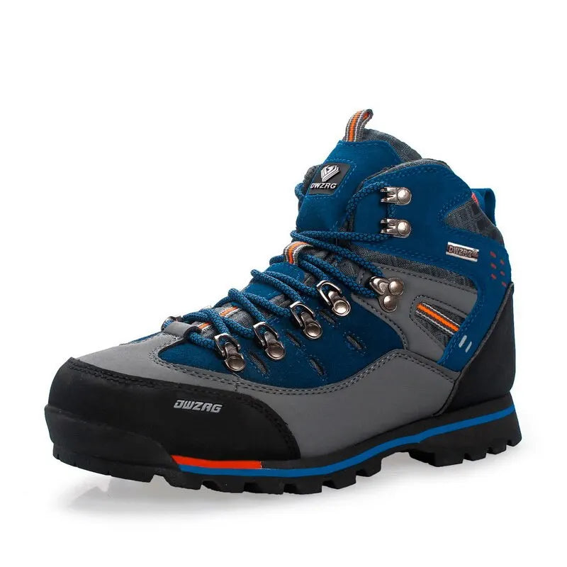 Men's High-Top Hiking Boots - Blue