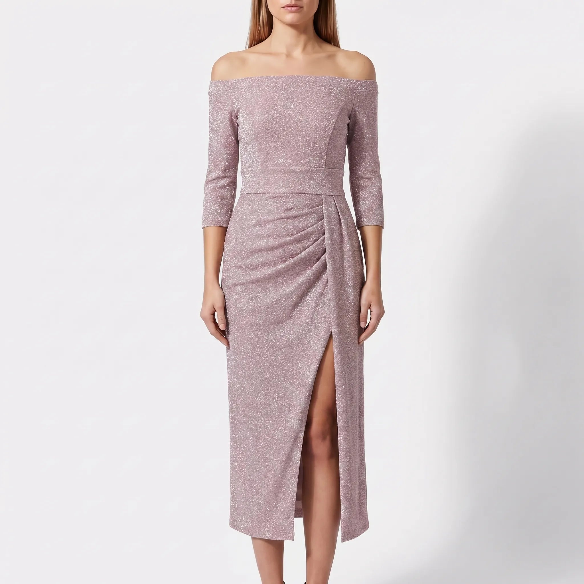 Women’s Off-Shoulder Bodycon Midi Dress