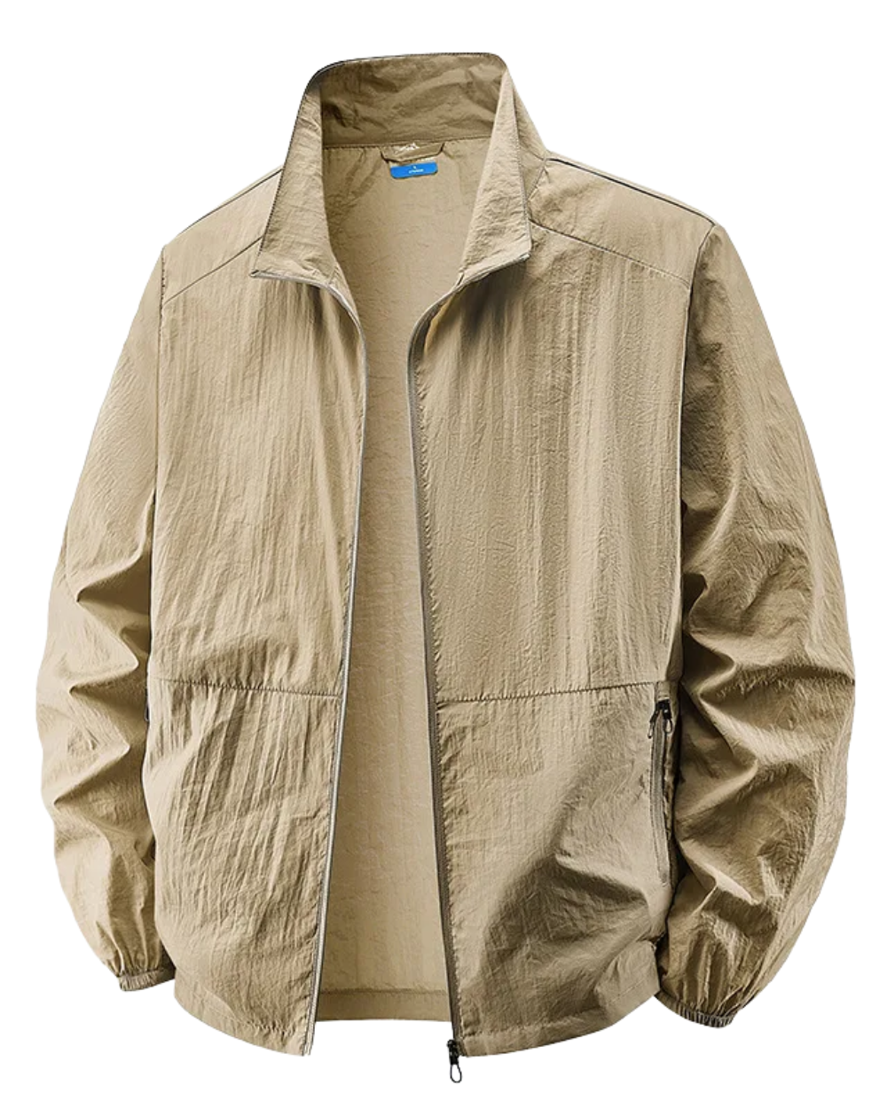 Men's Lightweight Zip-Up Collar Jacket