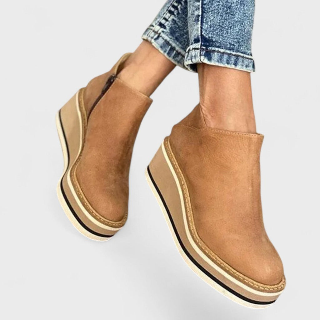 Women's Waterproof Side-Zip Shoes - Khaki