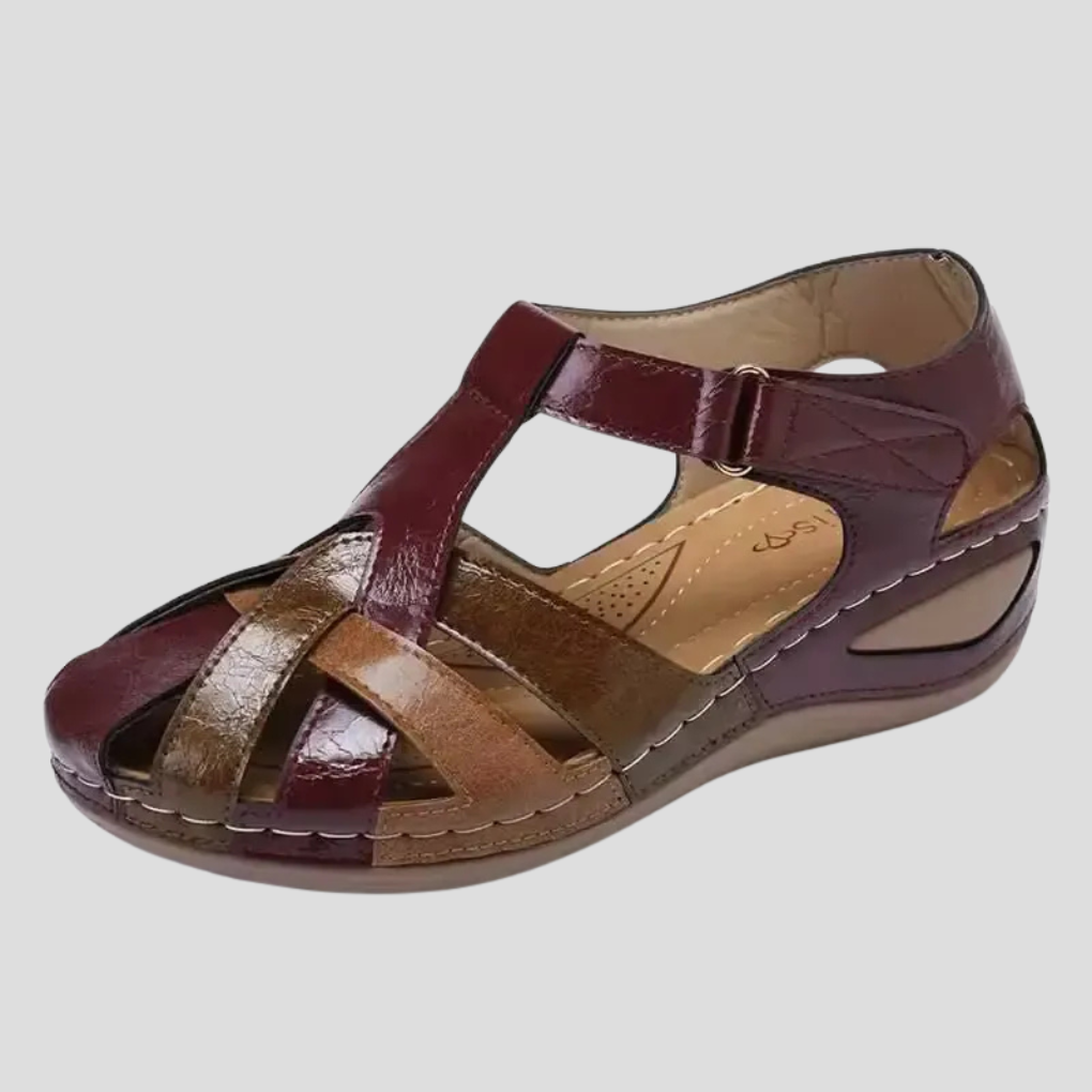 Women's Orthopedic Closed-Toe Colorblock Sandals