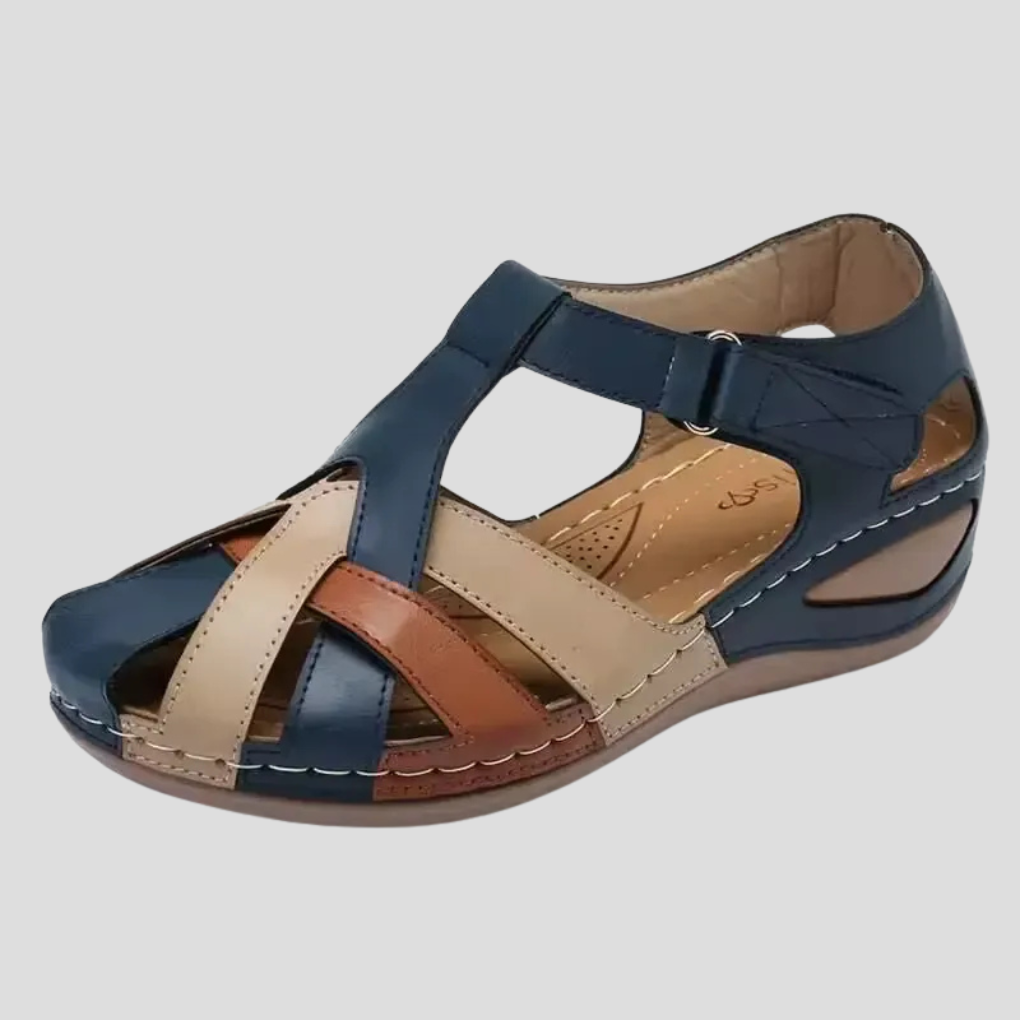 Women's Orthopedic Closed-Toe Colorblock Sandals