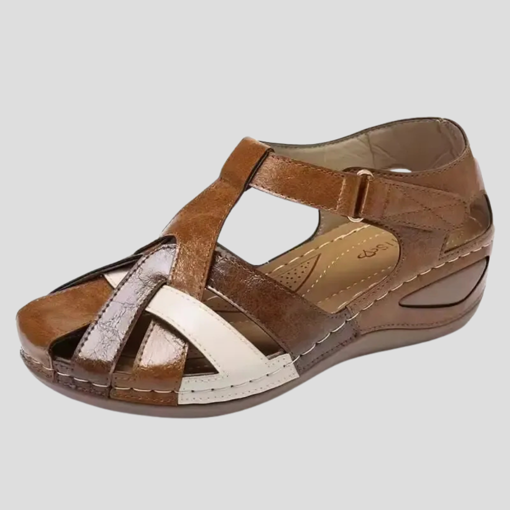 Women's Orthopedic Closed-Toe Colorblock Sandals