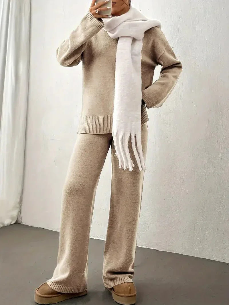Women's Casual 2 Piece Set with Sweater and Pants