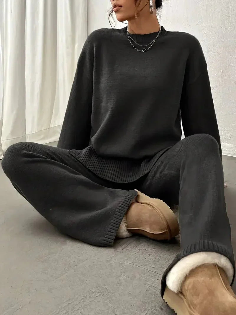 Women's Casual 2 Piece Set with Sweater and Pants