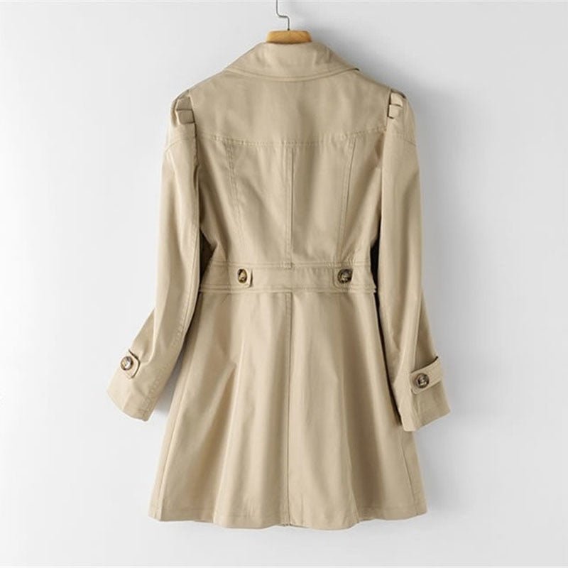 Women's Longline Single-Breasted Trench Coat