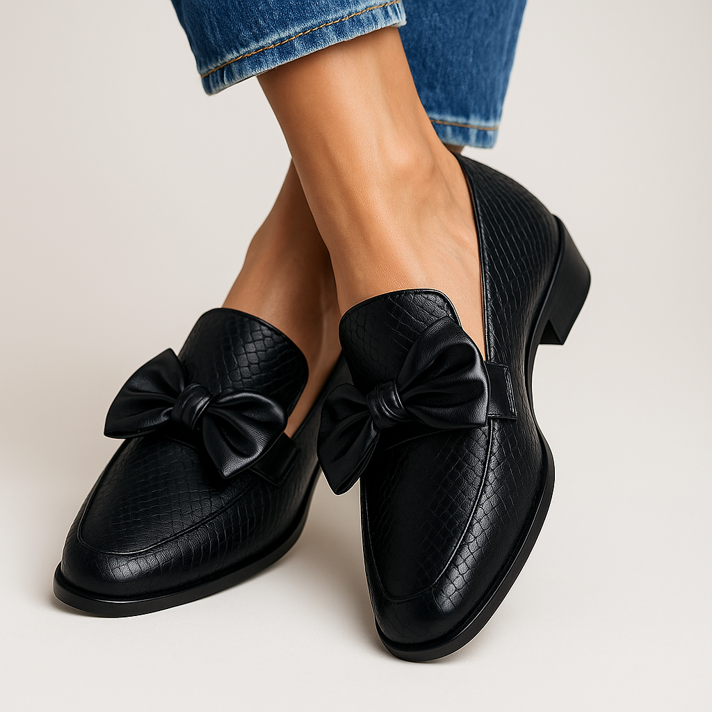 Women's Bow Detail Slip-On Loafers