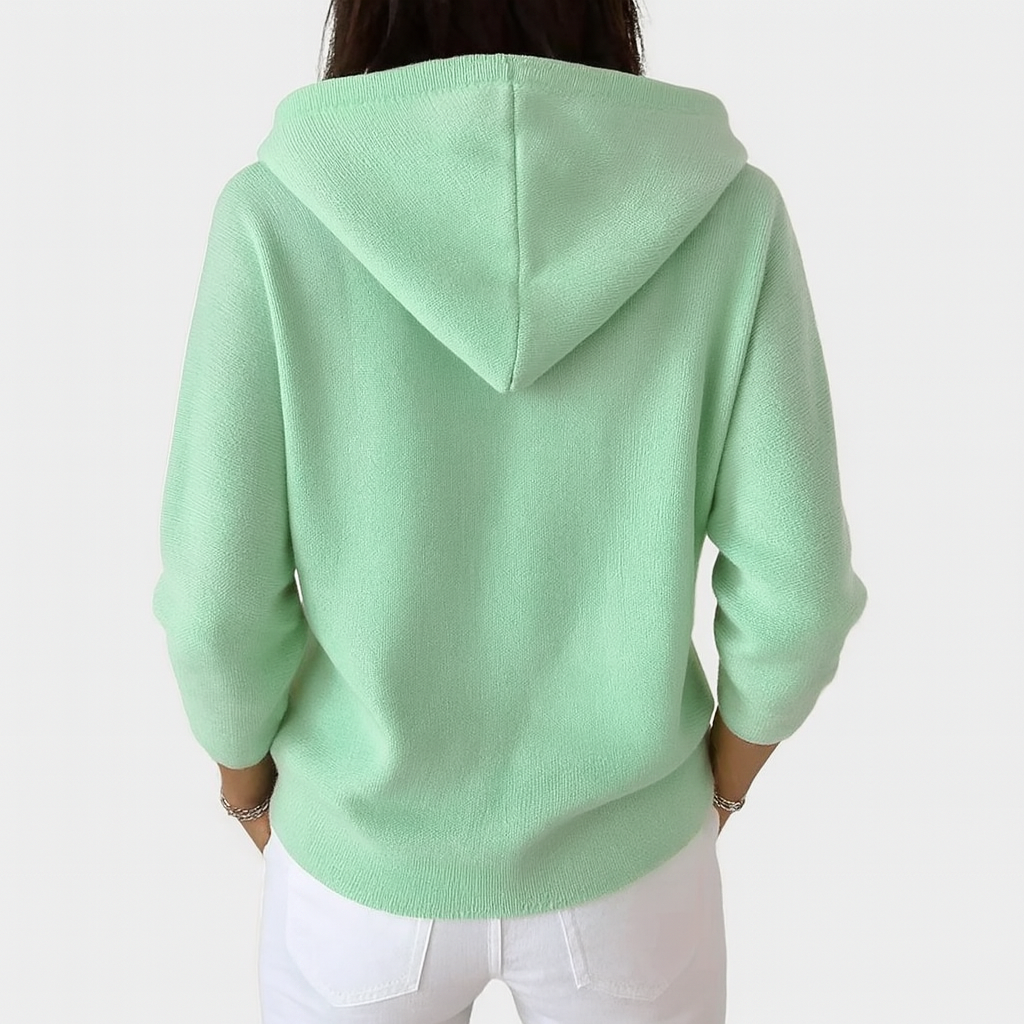 Women's Hooded Button-Up Cardigan