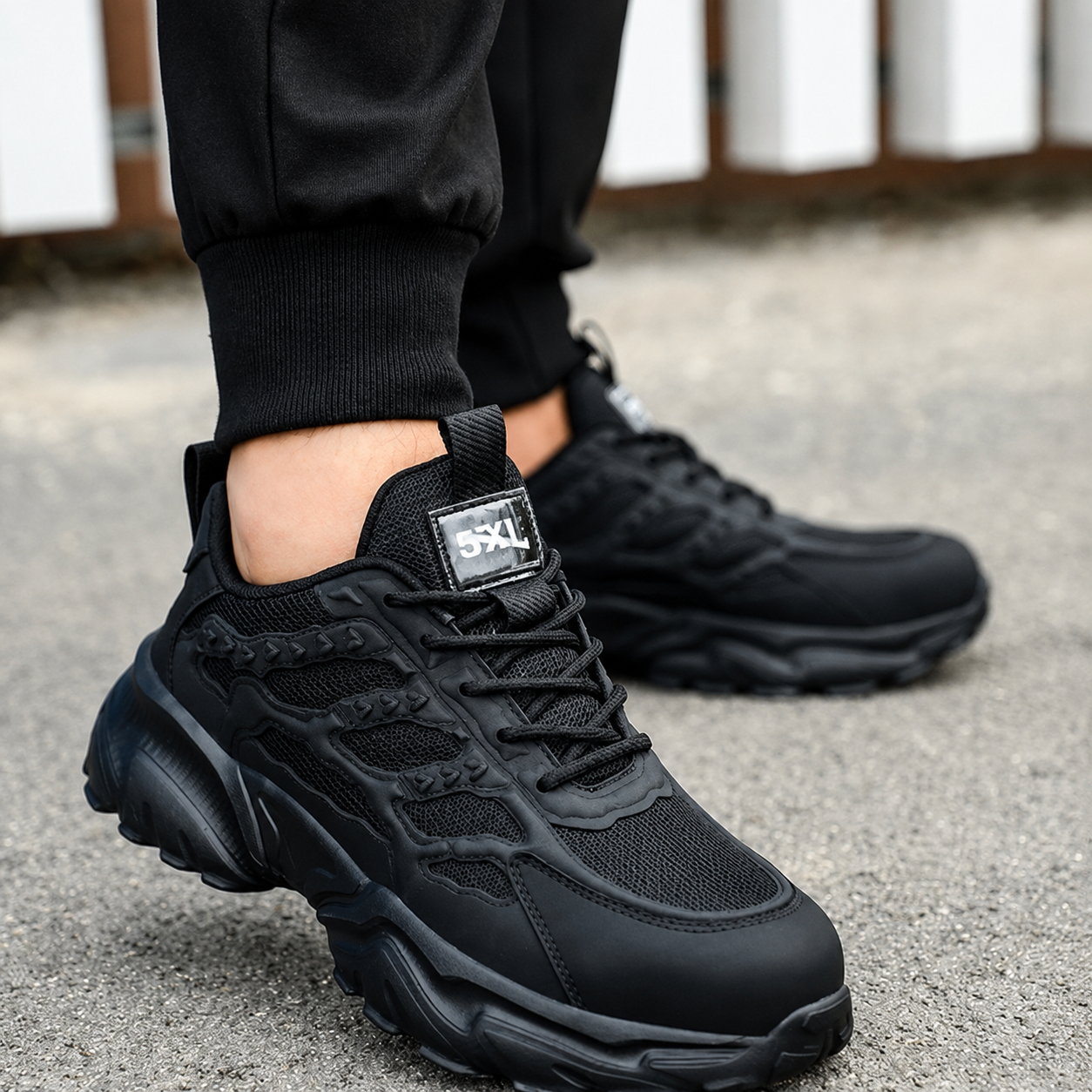 Men's Chunky Platform Mesh Sneakers