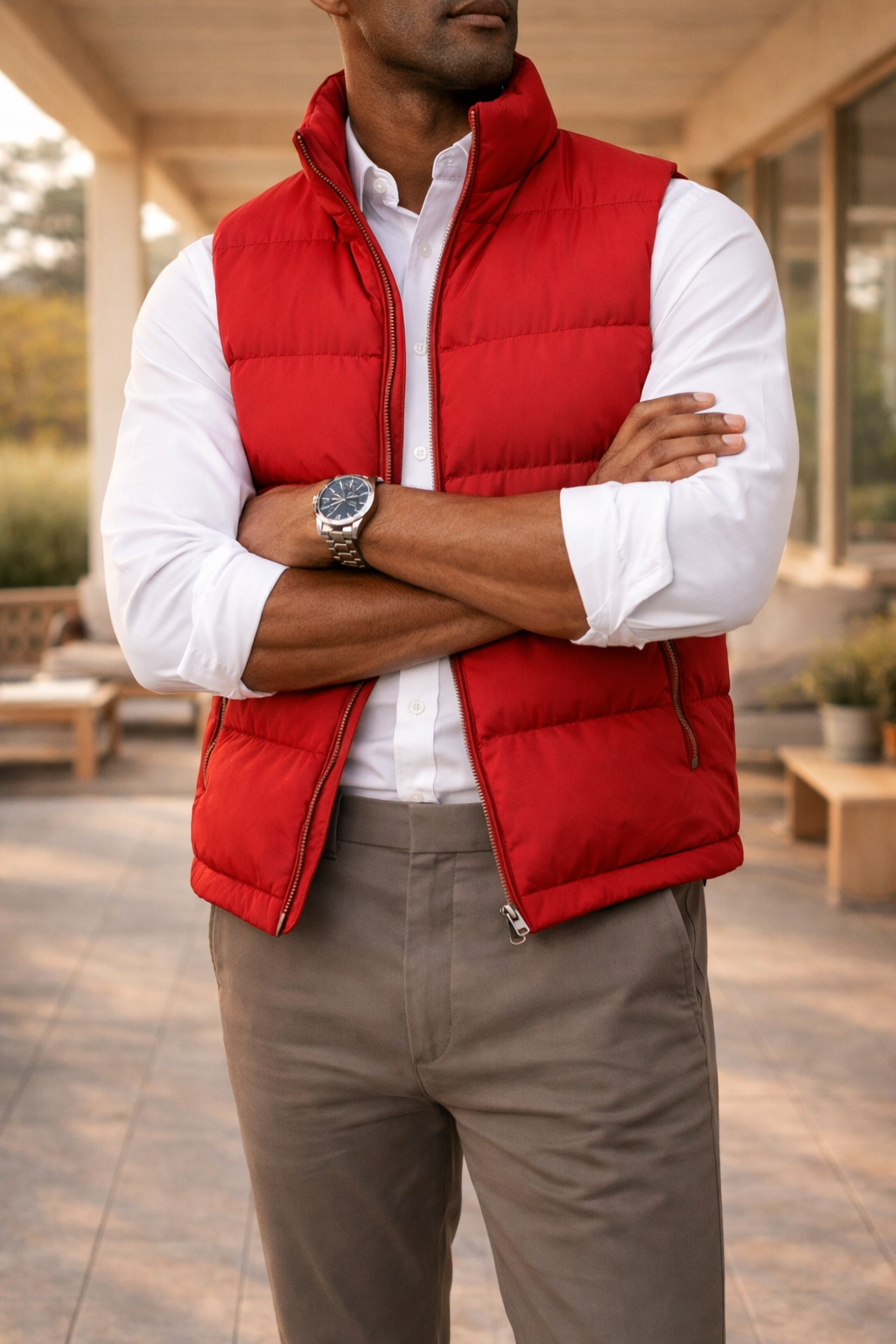 Men's Lightweight Quilted Zip Vest