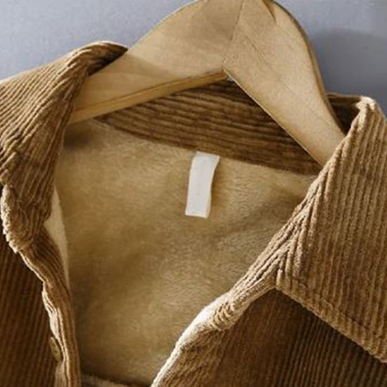Men's Corduroy Button-Up Overshirt Jacket