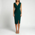 Women’s V-Neck Cocktail Midi Dress