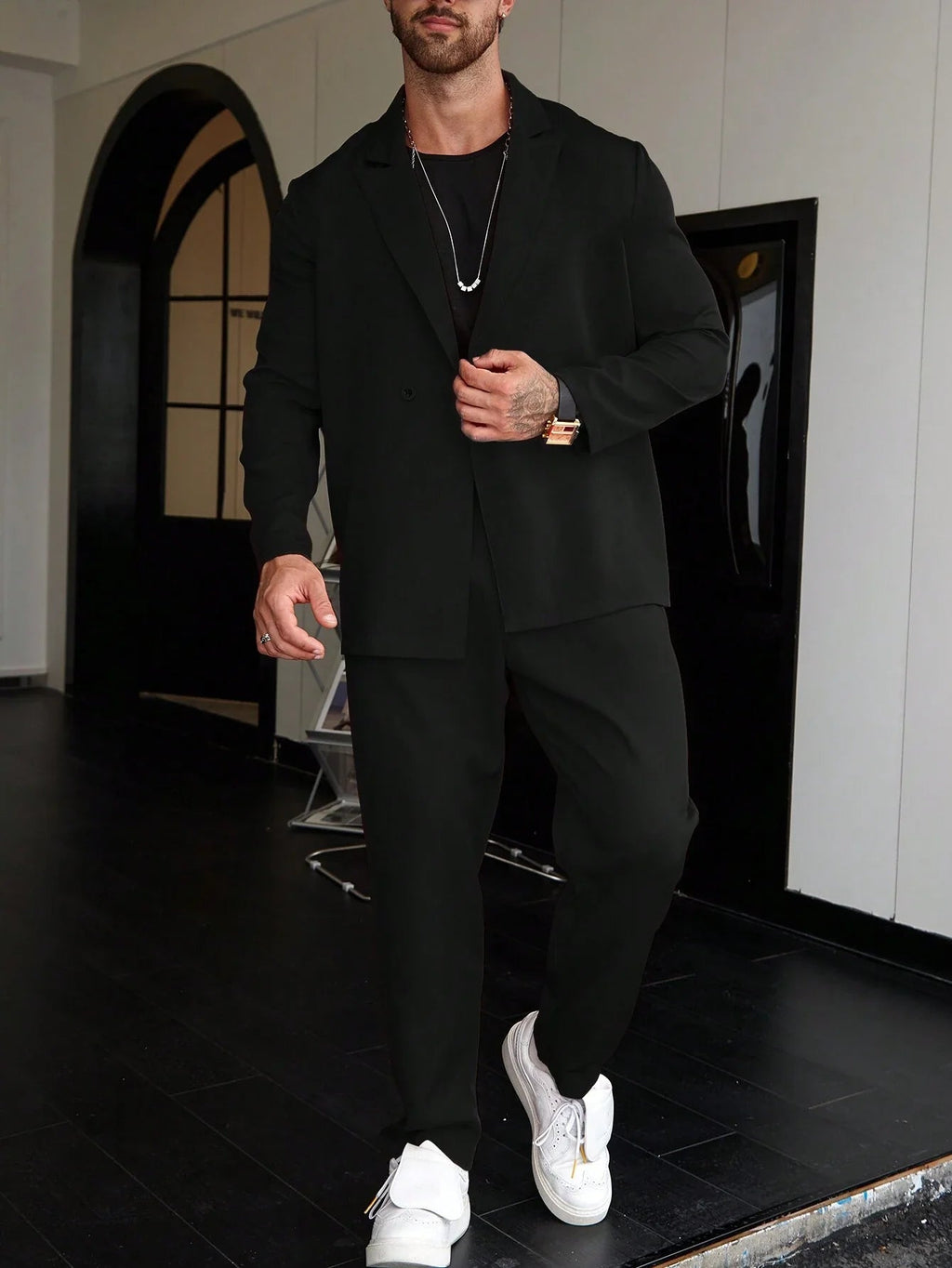 Men’s Slim Fit Two-Piece Business Suit