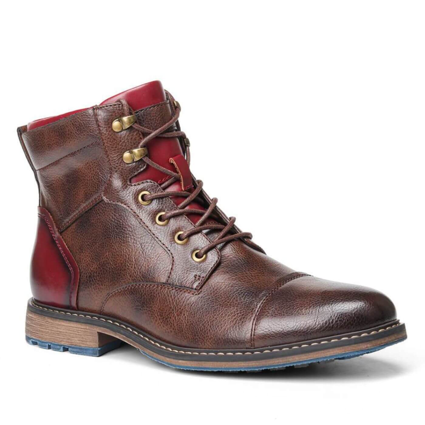 Men's Cap Toe Side-Zip Ankle Boots