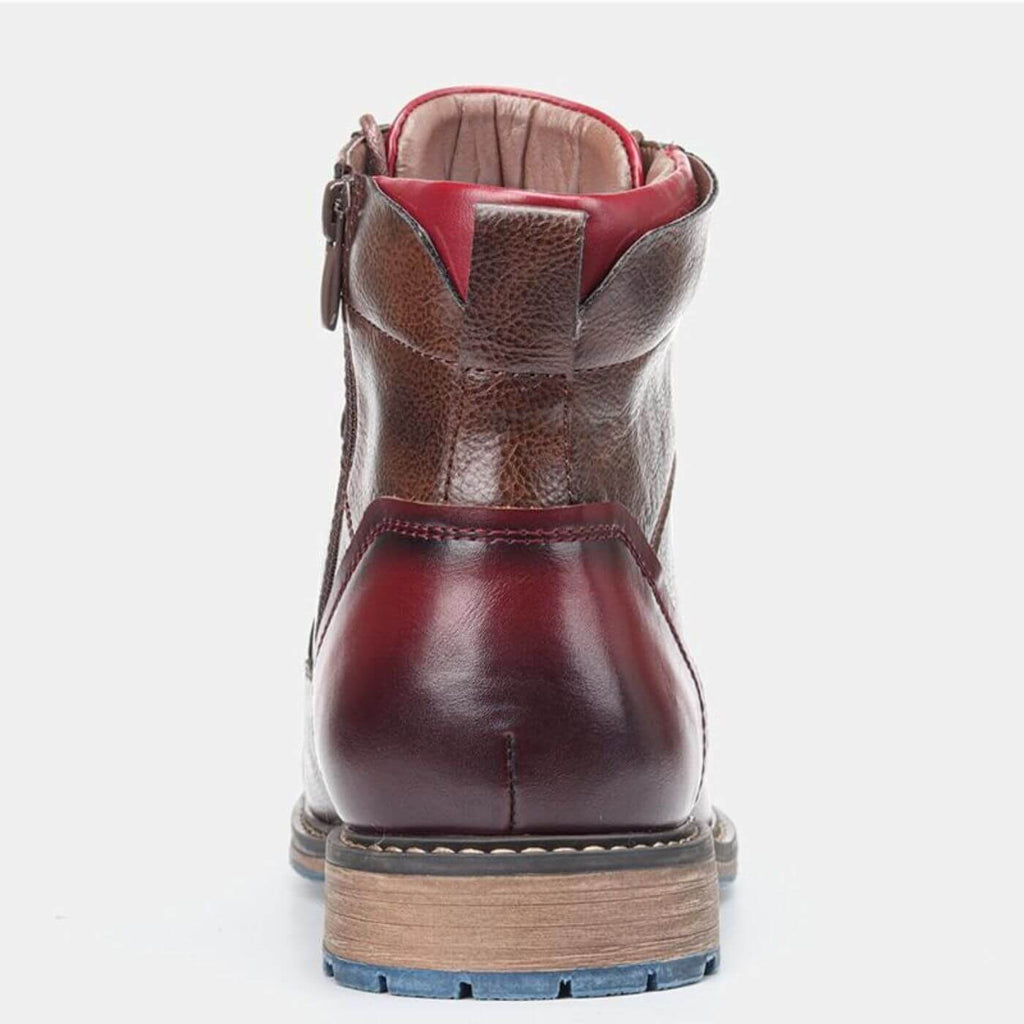 Men's Cap Toe Side-Zip Ankle Boots