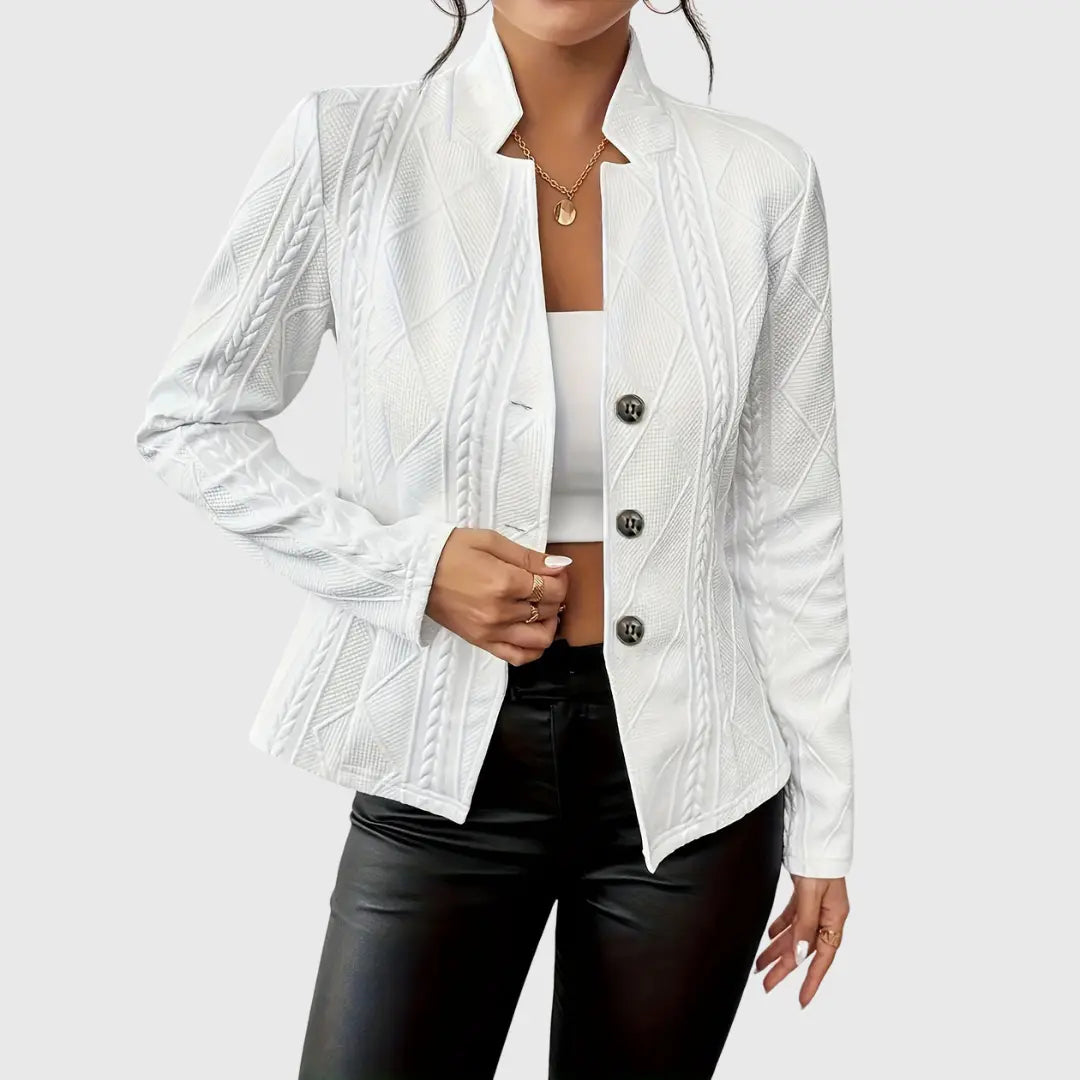 Women’s Double-Breasted Quilted Blazer