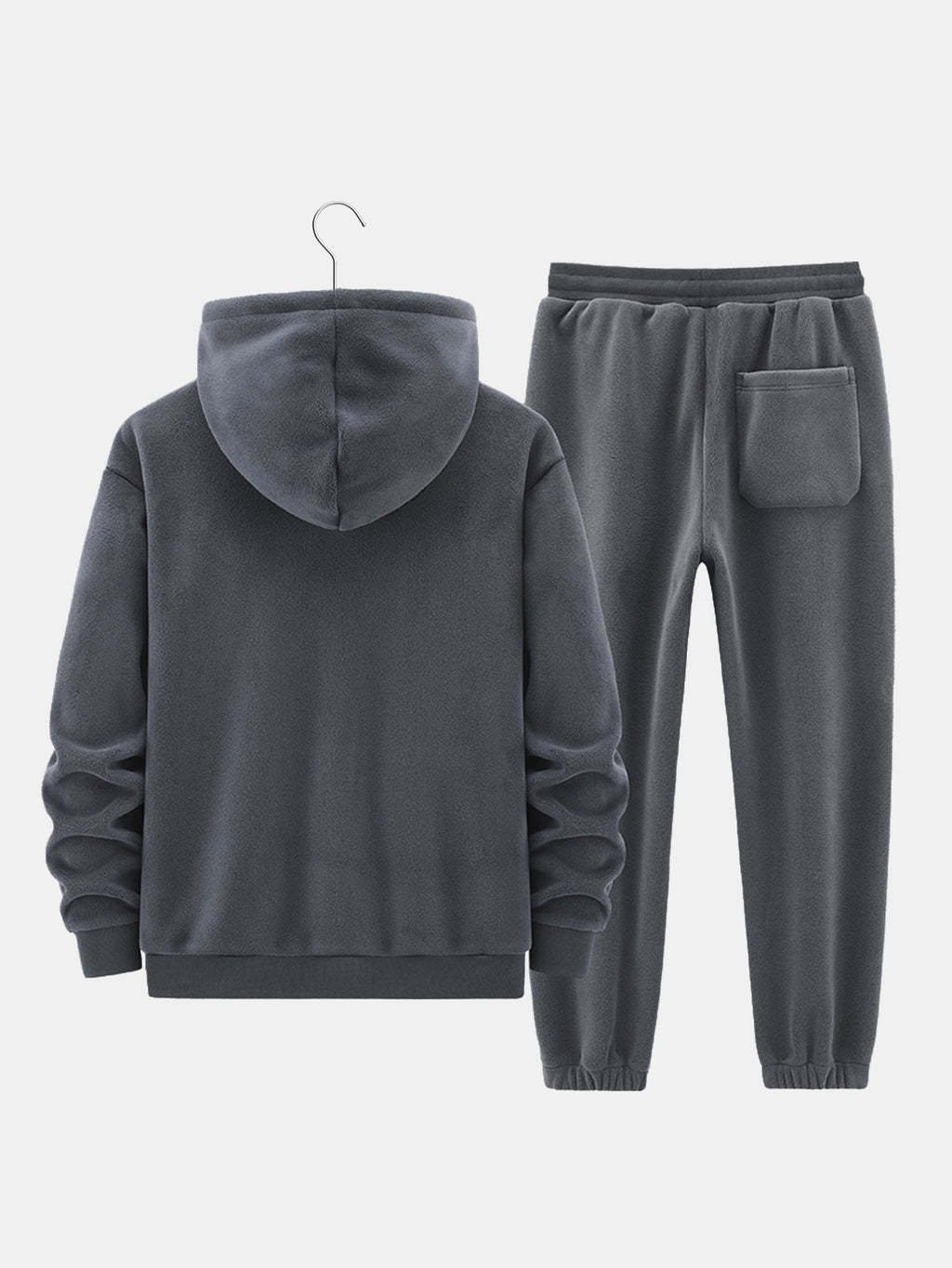 Men's Teddy-Lined Full-Zip Hoodie and Jogger Set