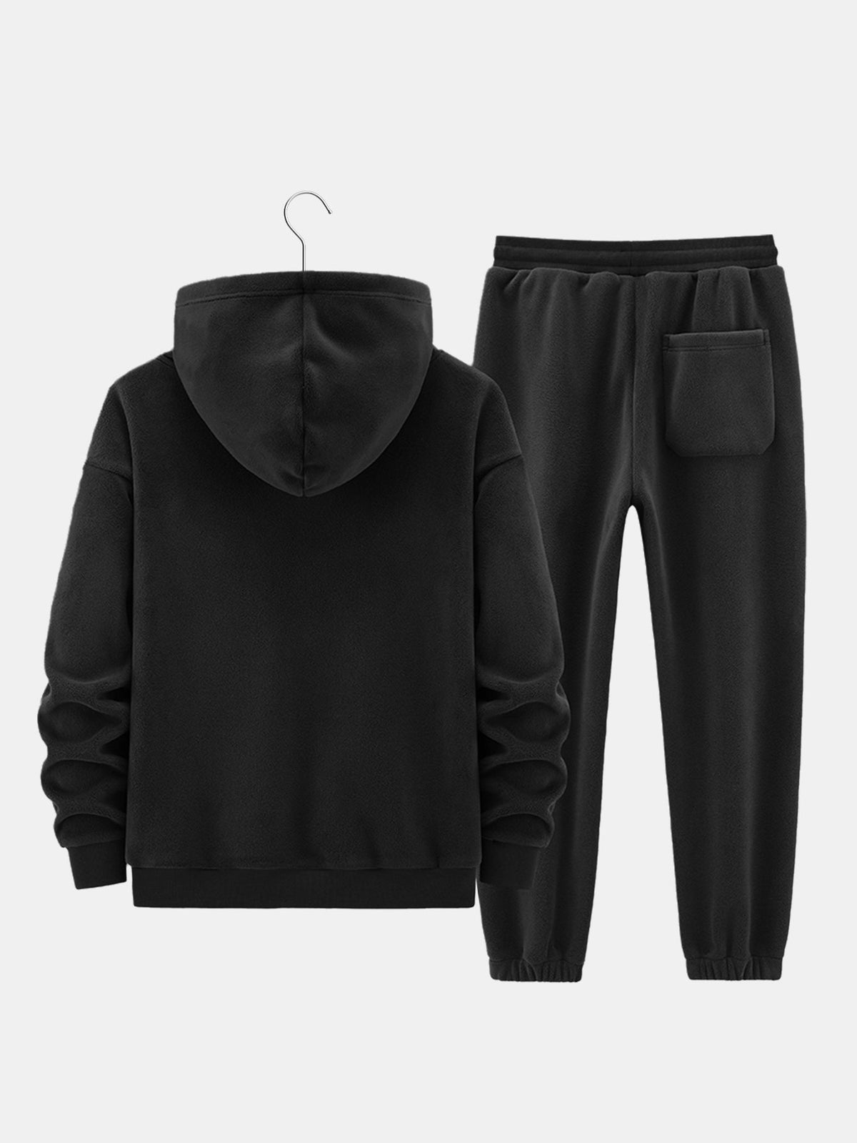 Men's Teddy-Lined Full-Zip Hoodie and Jogger Set