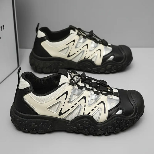 Men's Chunky Sole Cushioned Sneakers - Beige
