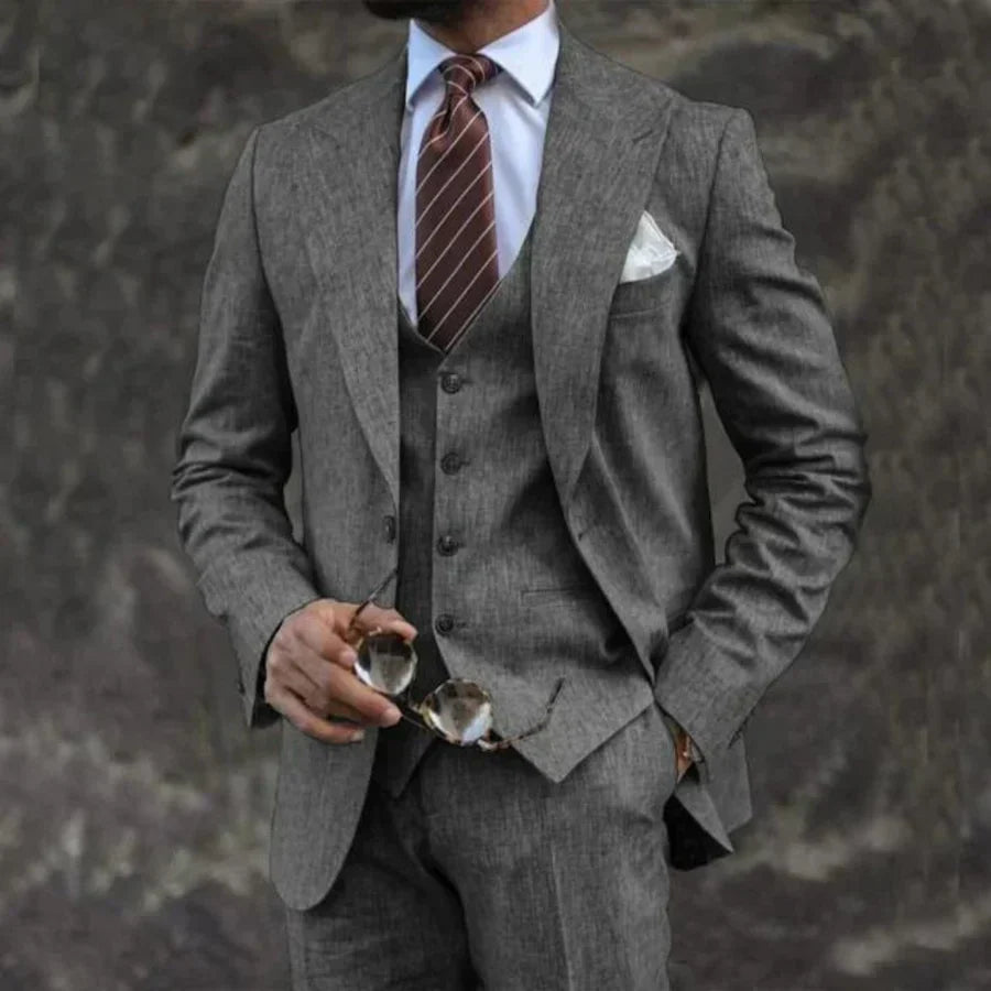 Men’s Tailored Blazer Waistcoat Trouser Suit