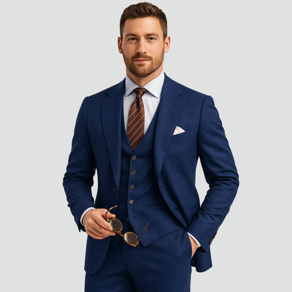 Men’s Tailored Blazer Waistcoat Trouser Suit