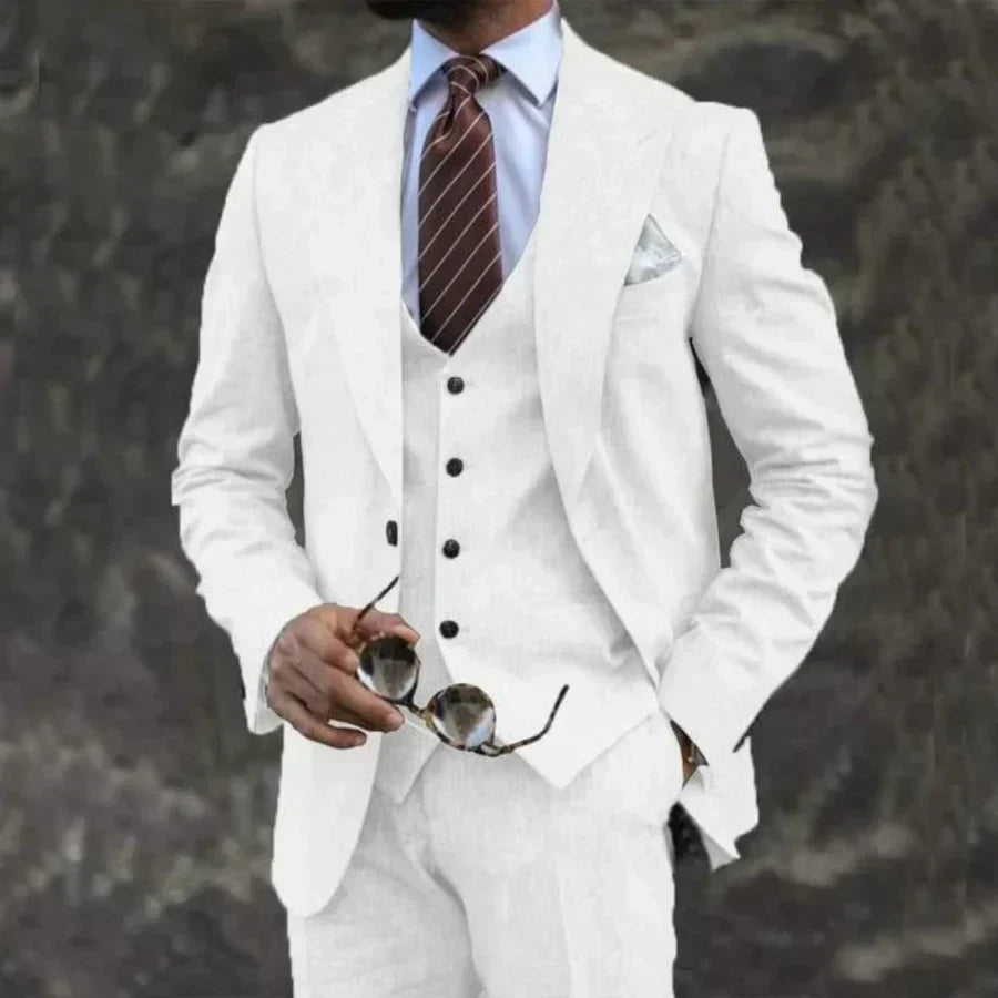Men’s Tailored Blazer Waistcoat Trouser Suit