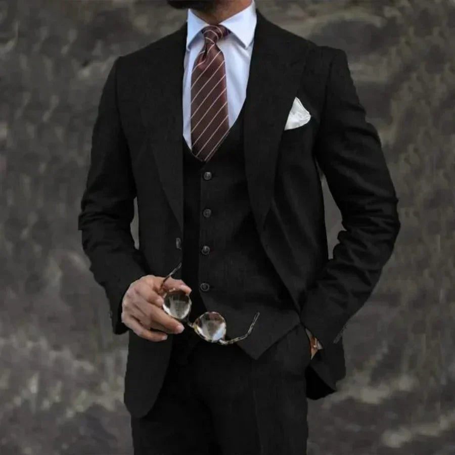 Men’s Tailored Blazer Waistcoat Trouser Suit