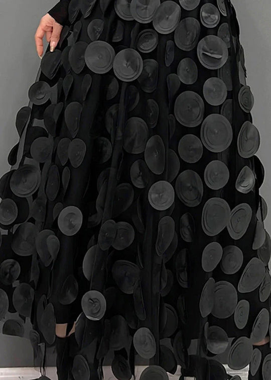 Women's Printed Maxi Skirt Flowing High-Waist Style for Spring and Summer