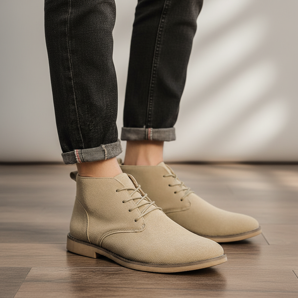 Men's PU Nubuck Chukka Boots