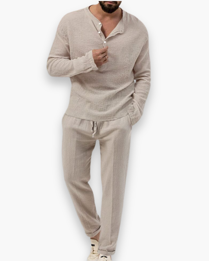 Men's Smart Casual Two-Piece Set